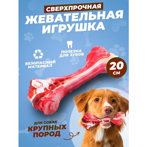 фото Прочная игрушка косточка для собак, кусалка