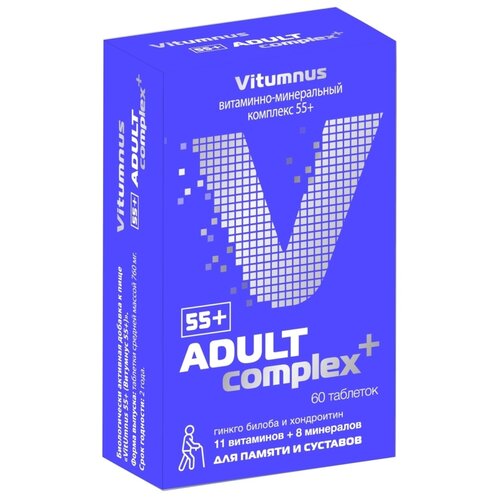 фото Vitumnus 55+ Витаминно-минеральный комплекс таб., 60 шт.