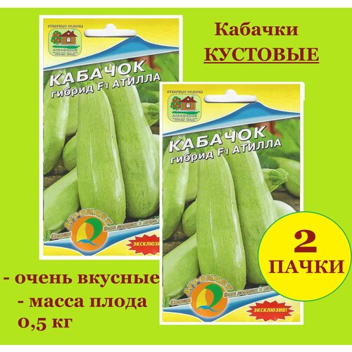 фото Кабачок кустовой ранний Атилла(2 упаковки*5 шт семян), заказать за 248 рублей