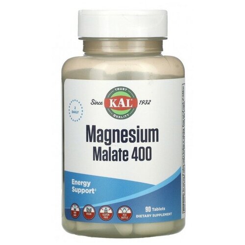 фото Таблетки KAL Magnesium Malate, 212 г, 400 мг, 90 шт.