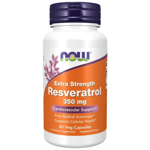 фото Extra Strength Resveratrol, 350 мг, 350 мл, 100 г, 60 шт.