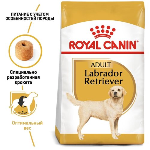 фото Сухой корм для собак Royal Canin Лабрадор Ретривер 1 уп. х 2 шт. х 12000 г (для средних и крупных пород)