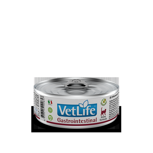 фото Консервы Farmina VET LIFE NATURAL DIET CAT GASTROINTESTINAL для кошек паштет 85г, 12 шт в упаковке