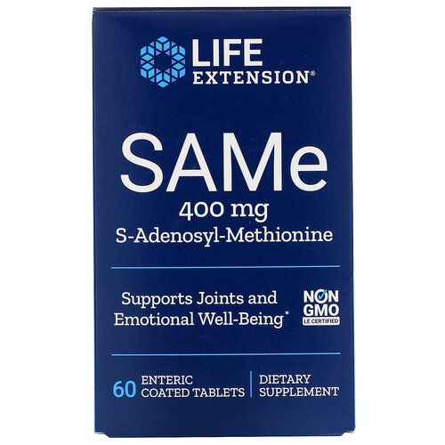 фото Таблетки Life Extension SAMe, 100 г, 400 мг, 60 шт.