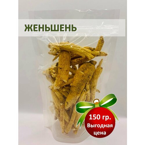 фото Женьшень (Panax ginseng) корень сушеный, All Natural, 150гр