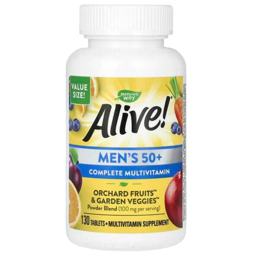 фото Nature's Way Alive! Men’s Energy Complete Multivitamin (мультивитамины для мужчин) 130 таблеток (Nature's Way)