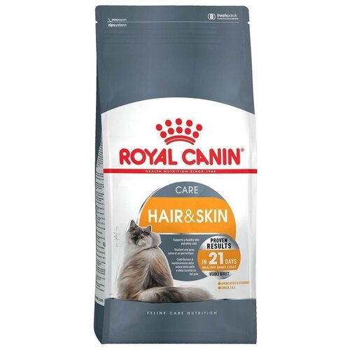 фото Royal Canin Hair & Skin - Сухой корм для кошек в целях поддержания здоровья кожи и шерсти (10 кг)