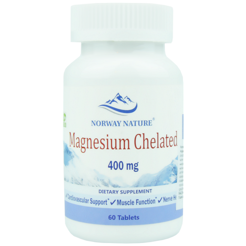 фото Таблетки Norway Nature Magnesium Chelated, 100 г, 400 мг, 60 шт.