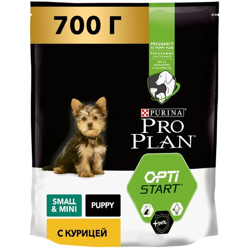 фото Сухой корм для щенков Pro Plan Optistart, курица 1 уп. х 3 шт. х 700 г (для мелких и карликовых пород)