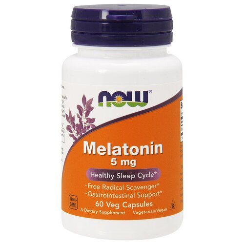 фото Melatonin 5 mg NOW (60 вег кап)