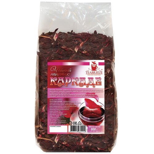 фото TeaBreeze чай Чайный напиток красный Teabreeze Каркаде, 800 г