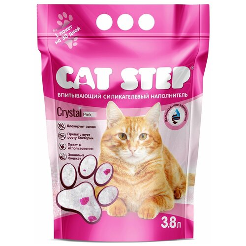 фото Впитывающий наполнитель Cat Step Arctic Pink, 3.8л, 1 шт.