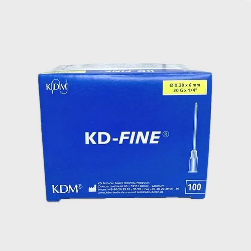 фото Игла инъекционная 30G/6 мм (0,3*6 мм) KD-Fine KDM, стерильная одноразовая, мезотерапия