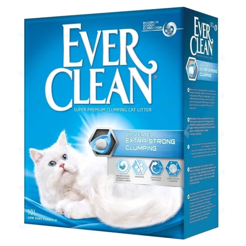 фото Комкующийся наполнитель Ever Clean Extra Strength Unscented, 10л, 1 шт.