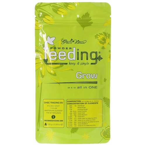 фото Powder Feeding Grow 125гр. / Удобрение для растений / Удобрение для вегетации