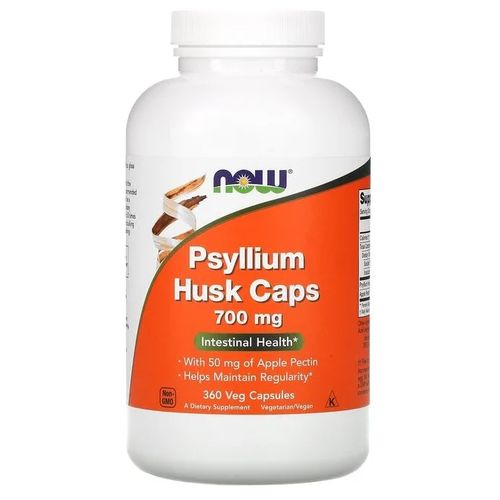 фото БАД NOW Psyllium Husk Caps капс., 700 мг, 360 шт.