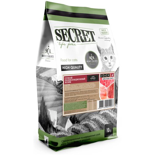 фото Сухой корм для кошек Secret for Pets мясное рагу 10000 г (кусочки в соусе)