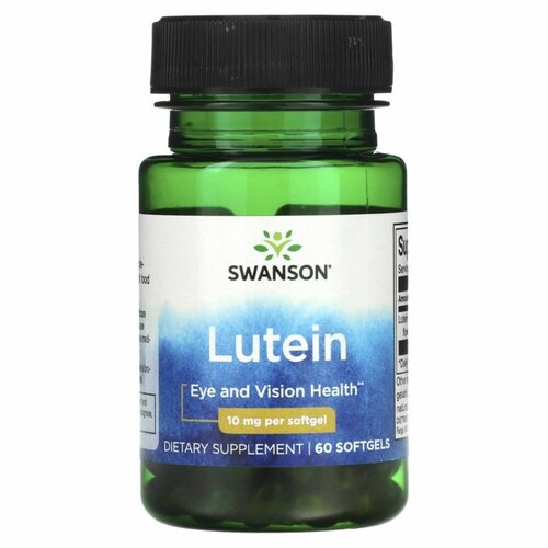 фото Lutein, 10 мг, 100 г, 60 шт.