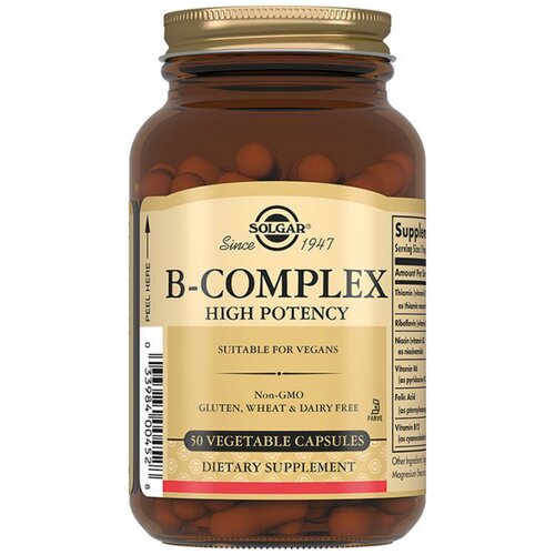 фото Solgar B-complex high potency капс., 370 г, 50 шт.