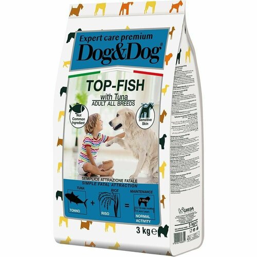 фото Сухой корм Dog&Dog Expert Premium Top-Fish, для взрослых собак с тунцом, 3кг