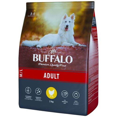 фото Сухой корм для собак Mr.BUFFALO Adult M/L с курицей 1 уп. х 1 шт. х 2000 г