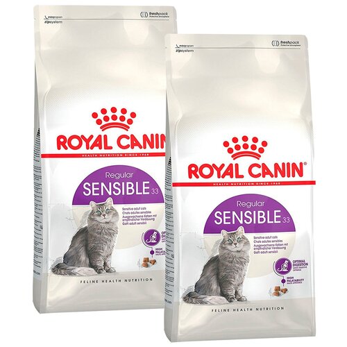 фото ROYAL CANIN SENSIBLE 33 для взрослых кошек при аллергии (15 + 15 кг)