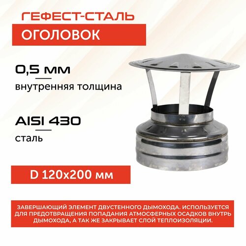 фото Оголовок 120х200, AISI 430/430, 0,5мм/0,5мм, (К), заказать за 1507 рублей