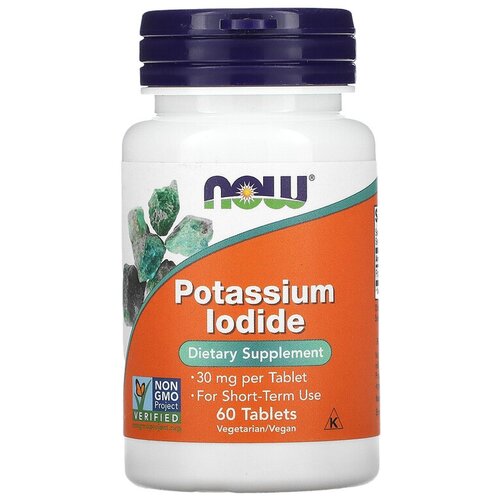 фото Таблетки NOW Potassium Iodide, 50 г, 30 мг, 60 шт.