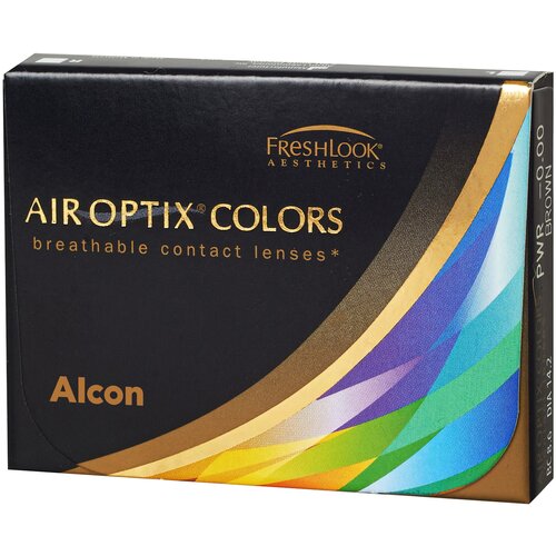 фото Контактные линзы Alcon Air optix Colors, 2 шт., R 8,6, D -0,75, sterling gray