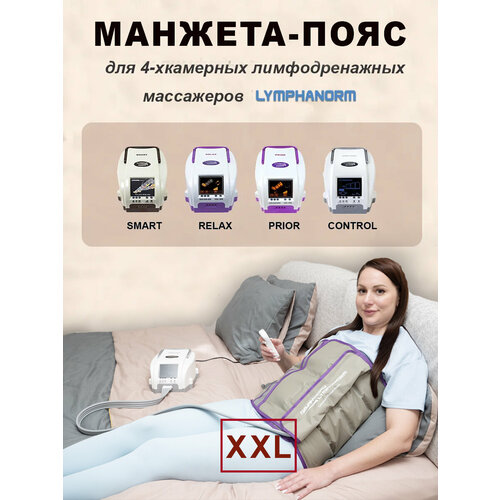 фото Манжета талия (XXL) 4х-камерная для прессотерапии и лимфодренажа LymphaNorm