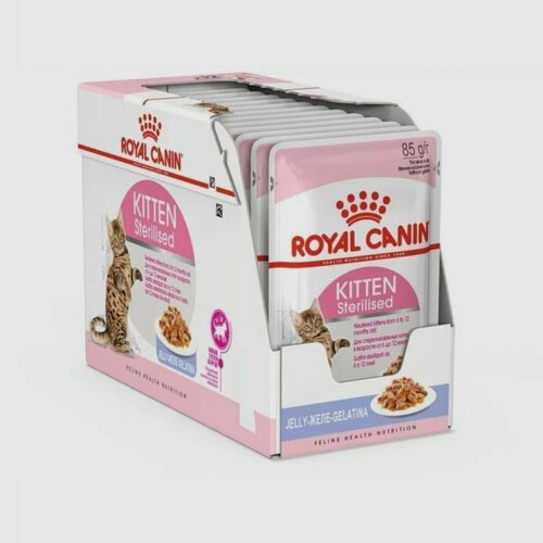 фото Влажный корм Royal Canin Kitten Sterilised, в желе, 85 г х 36 шт