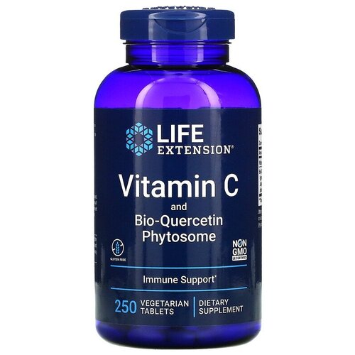 фото Таблетки Life Extension Vitamin С and Bio-Quercetin Phytosome, 460 г, 250 шт.