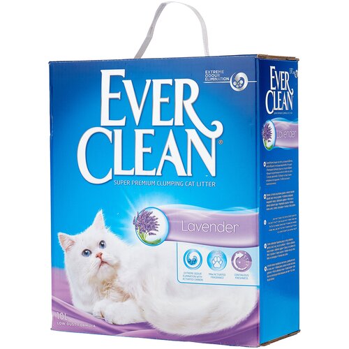 фото Комкующийся наполнитель Ever Clean Lavender, 10л, 1 шт.