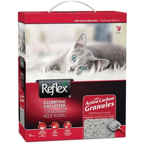 фото Комкующийся наполнитель Reflex Active Carbon Granules, 10л, 1 шт.