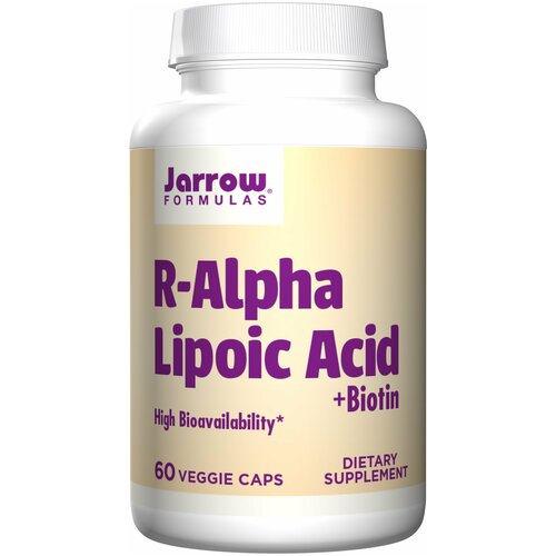 фото Jarrow Formulas R-Alpha Lipoic Acid + Biotin, 60 caps/ 