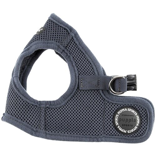 фото Шлейка Puppia Soft vest harness B, обхват шеи 29  см, серый, M