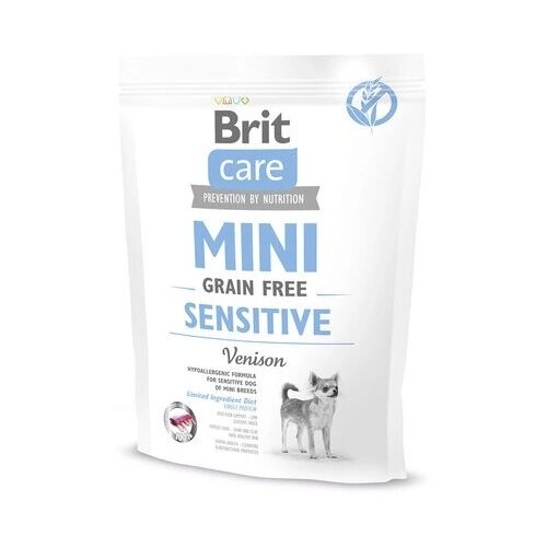 фото Корм Brit Care Mini Grain Free Sensitive для собак мини пород с чувствительным пищеварением 400 г Корм Brit Care Mini Grain Free Sensitive для собак мини пород с чувствительным пищеварением 400 г (Регулярная)