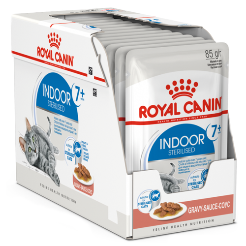 фото Влажный корм для стерилизованных пожилых кошек Royal Canin для живущих в помещении 12 шт. х 85 г (кусочки в соусе)