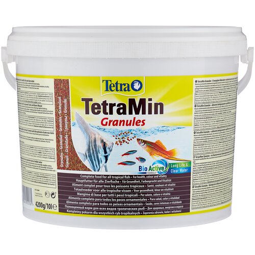 фото Сухой корм  для  рыб, рептилий Tetra TetraMin Granules, 10 л, 4.2 кг