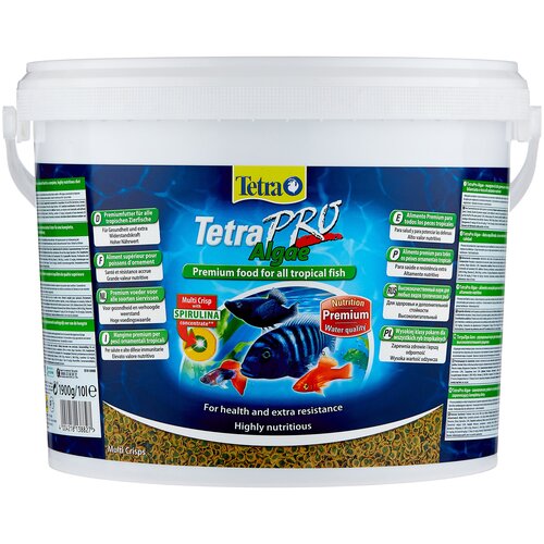 фото Сухой корм  для  рыб, ракообразных Tetra TetraPro Algae, 10 л, 1.9 кг