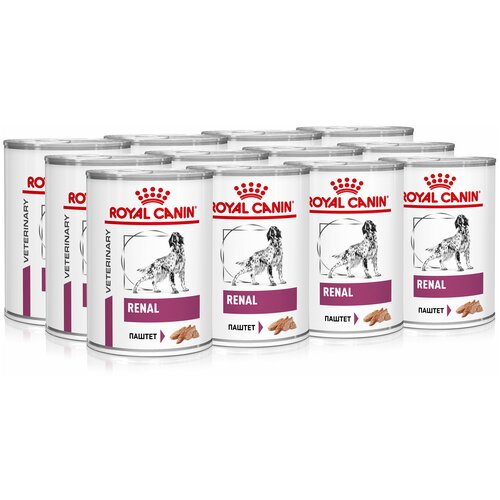 фото Влажный корм для собак Royal Canin Renal при заболеваниях почек 1 уп. х 12 шт. х 410 г