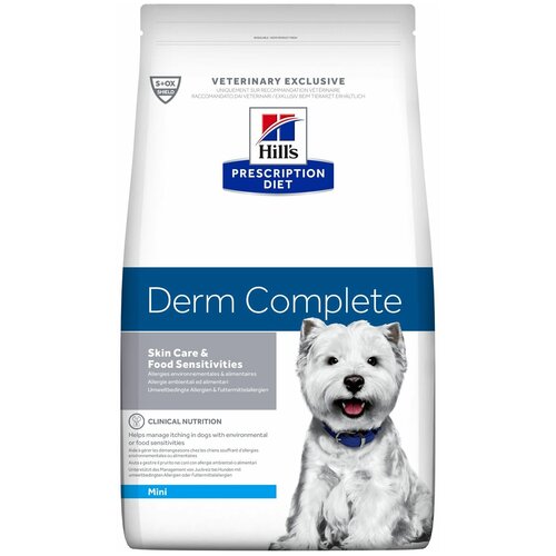 фото Сухой корм для собак Hill's Prescription Diet Derm Complete Mini 1 уп. х 1 шт. х 1000 г (для мелких пород)