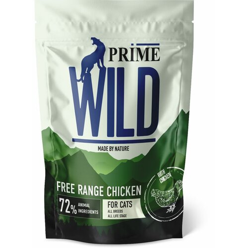 фото Сухой корм PRIME WILD GF FREE RANGE для котят и кошек, с курицей 500 гр