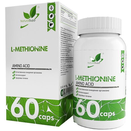 фото NaturalSupp L-Methionine 60 капсул