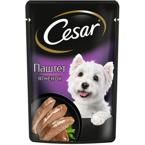 фото Влажный корм для собак Cesar паштет с ягненком 1 шт. х 80 г (для мелких пород)