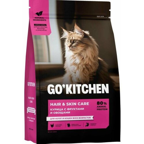 фото GO! GO! KITCHEN Полнорационный сухой корм для котят и кошек всех возрастов с курицей, 3.63кг