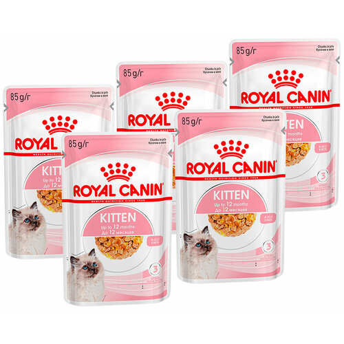 фото ROYAL CANIN KITTEN для котят в желе пауч 85 гр 85 гр х 5 шт