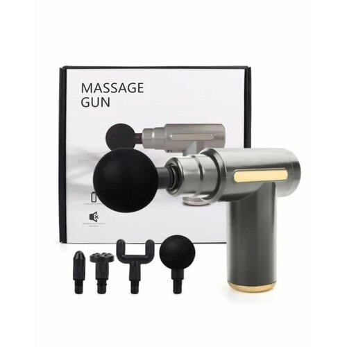 фото Перкуссионный массажер для тела электрический VIRG Mini Massage Gun, разноцветные