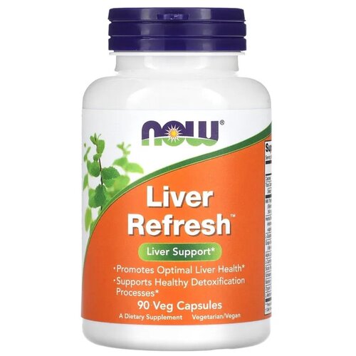 фото NOW Liver Refresh, Ливер Рефреш - 90 вегетарианских капсул