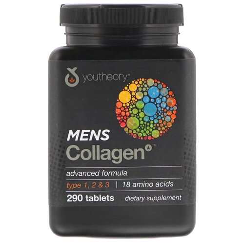 фото Таблетки Youtheory Youtheory Men Collagen, 430 г, 290 шт.